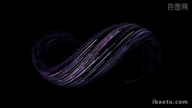 8组抽象螺旋粒子光线